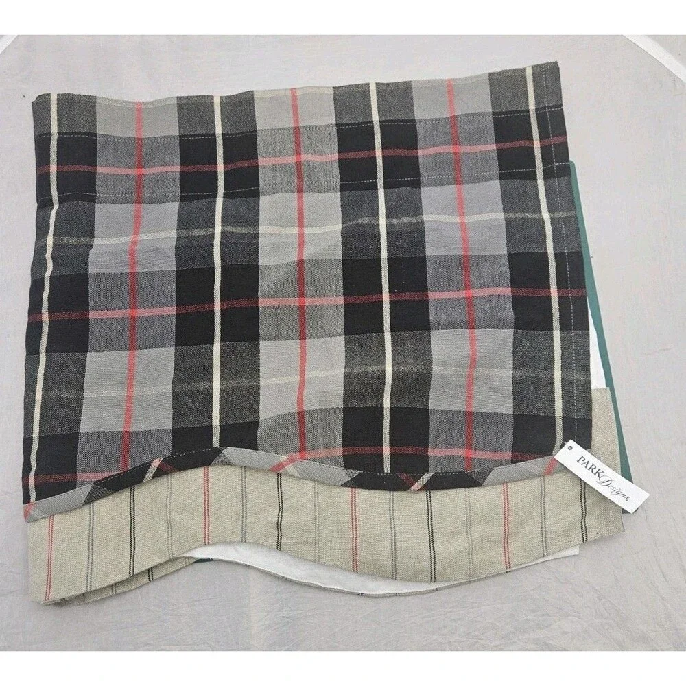 Park Designs Colton Lined Layered Valance Curtain 72 in x 16 in - One Valance
